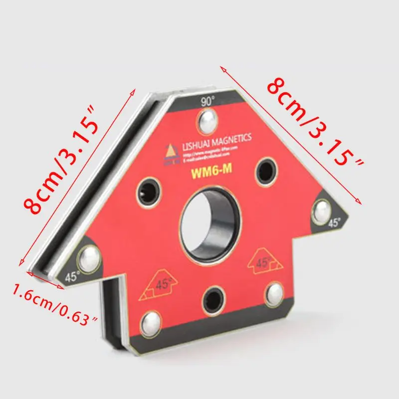 Магнитный сварочный держатель 45/90/135 WM6-M NdFeB