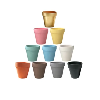 

10Pcs Small Mini Terracotta Pot Clay Ceramic Pottery Planter Cactus Flower Pots Succulent Nursery Pots Great Garden Decor