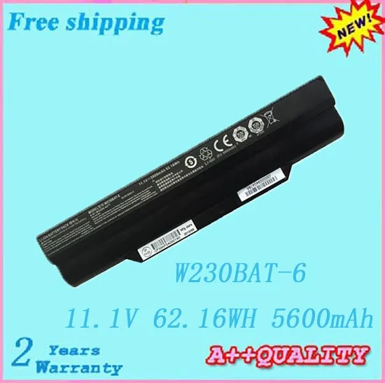 

High quality W230BAT-6 Laptop Battery For Clevo W230SS W230ST W230 Series