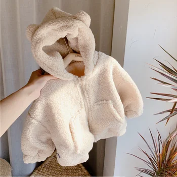 

Mihkalev Toddler Girl Winter Clothes 2020 Kids Fur Zipper Hoodies Coat Children Thicken Warm Overcoat Baby Girl Outerwear