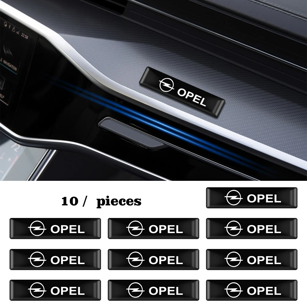 

10PCS Car Styling 3D Epoxy Interior Decoration Stickers Decals Emblem For Nissan Altima Sentra X-trail Rogue Maxima Altra 350Z