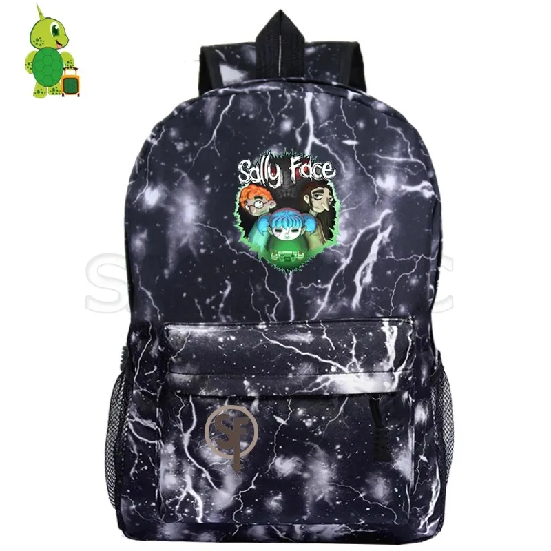 5 Sally Face Mochila рюкзак с рисунком галактики пространства для подростков, школьные сумки для женщин и мужчин, рюкзак для ноутбука, рюкзак для путешествий, детские сумки для книг - Цвет: 5