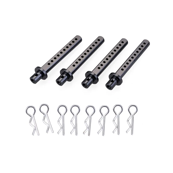 

4PCS RC Car Shell Column Mounts Metal Body Shell Post Holder for 1/10 RC Crawler Car Axial SCX10 90021 90022 90028 Upgrade Parts