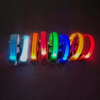 

LED Luminous Dog Collar Rechargeable LED Charging Tube Flashing Night Dog Collars Glowing Luminous Dog Collar