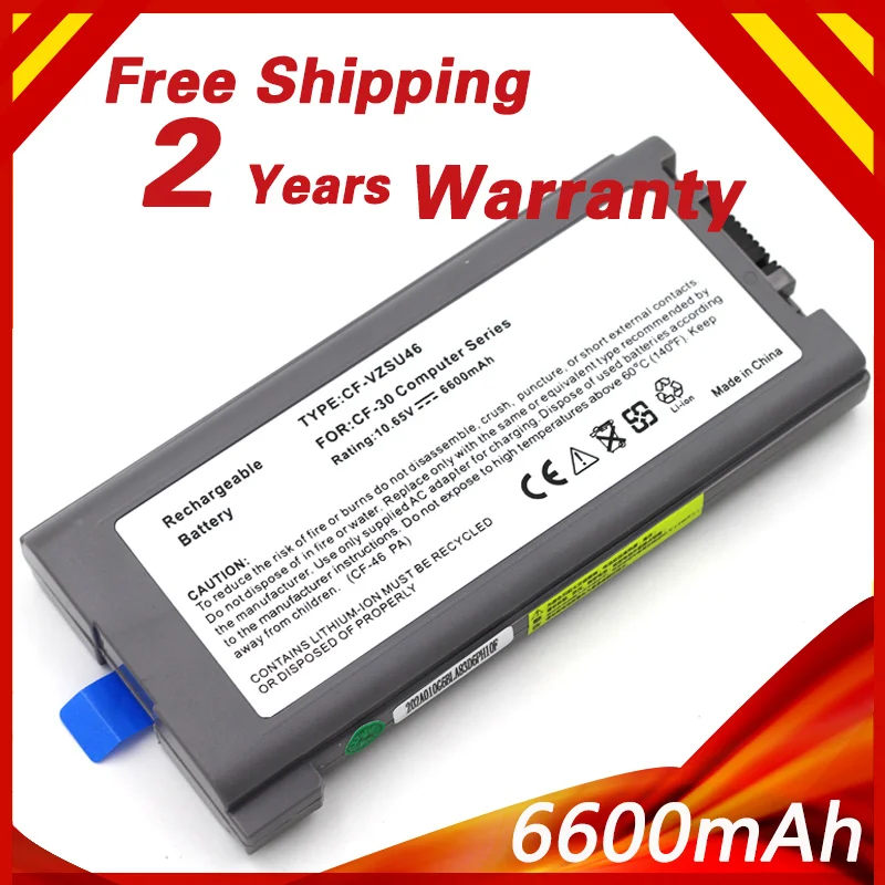 Аккумулятор для ноутбука 6600 мАч Panasonic|laptop battery|battery for laptop9 cell battery |