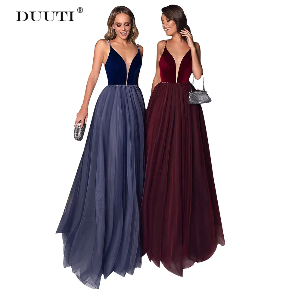 red backless maxi dress