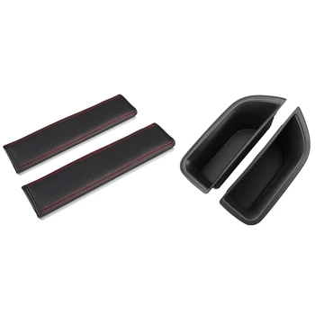 

Handle Armrest Container Holder Tray for Volvo S80 XC70 & Microfiber Leather Automobile Safety Belt Cover Neck Cushion
