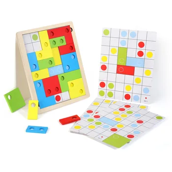 

Logical Thinking Puzzle Interesting Wooden Game Math Toy Early Education Creative DIY Toys to Develop Children's Intelligence