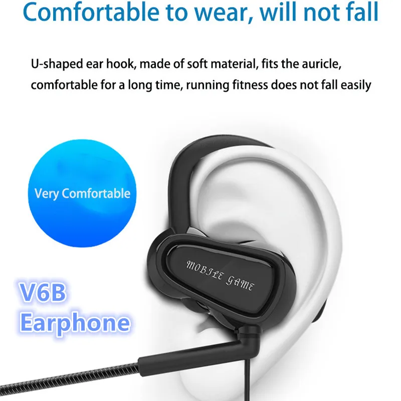 earphones Music Earbuds Stereo Gaming Earphone for Phone with Microphone for iPhone 5s 6 plus Computer laptop game