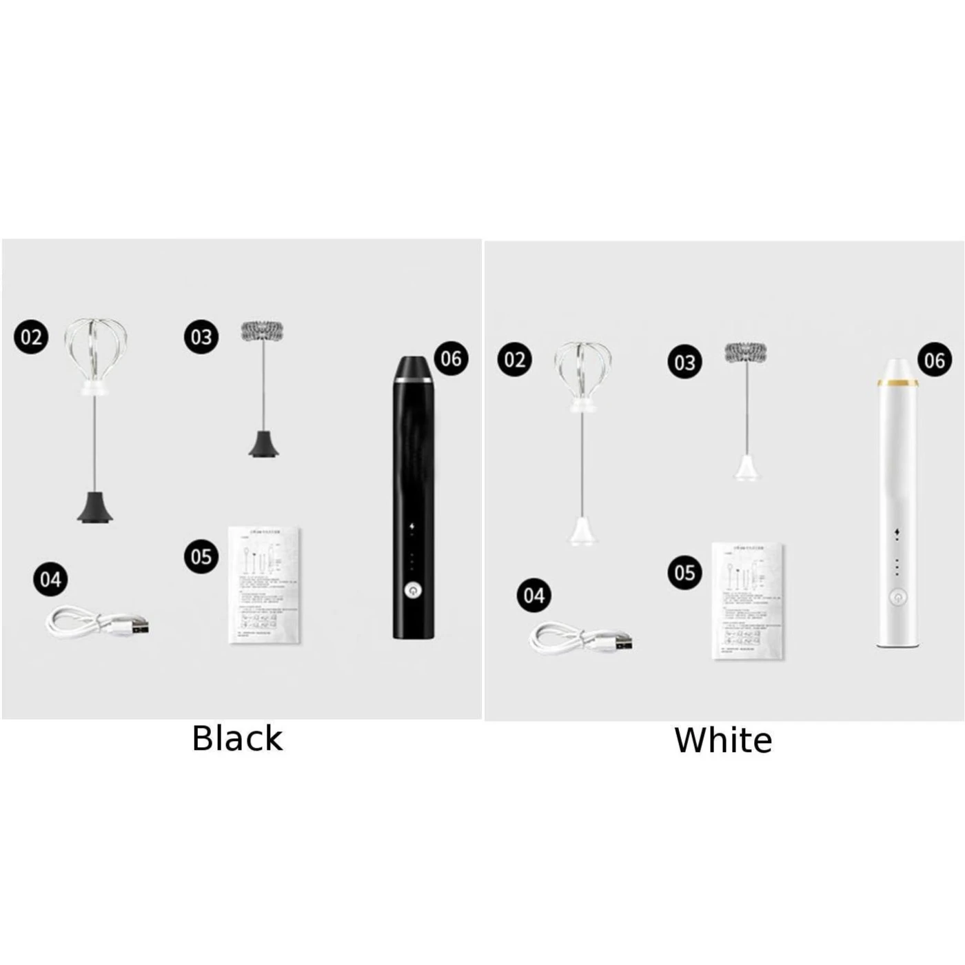 Нержавеющая ручка usb зарядка Кофе Чай миксер яйцо взбиватель выпечки серебро мешалка