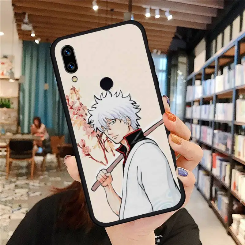 GINTAMA amine Phone Case For Xiaomi Redmi Note 4 4x 5 6 7 8 pro S2 PLUS 6A PRO phone cases for xiaomi