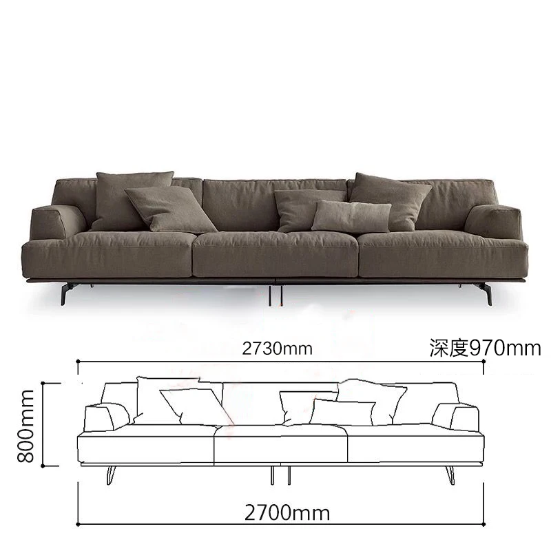 Диван для гостиной, диван, мягкая ткань, диван cama puff asiento sala, стиль Северной Европы - Цвет: 4 seater