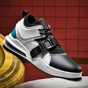 

2019 Men's Vulcanized Shoes Sneakers Spring Autumn PU Leather Classic Men Printed Shoes Buckle Casual shoes R6-69