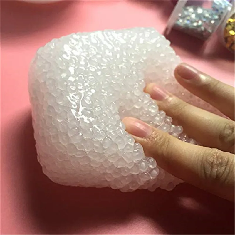 

60LM Fluffy Soft Clay Slime Plasticine Polymer 100Pcs Fruit Slice Decoration DIY Crystal Soft Clay Compression Children's Toys