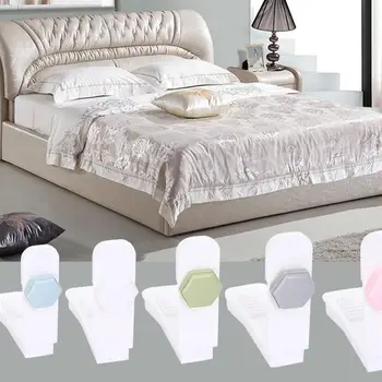 

1 Set Quilt Cover Buckle Anti-Slip Blanket Fixer Clip Decorative Bed Sheet Fastener Grippers (White/Grey/Pink Each Color 4pcs)
