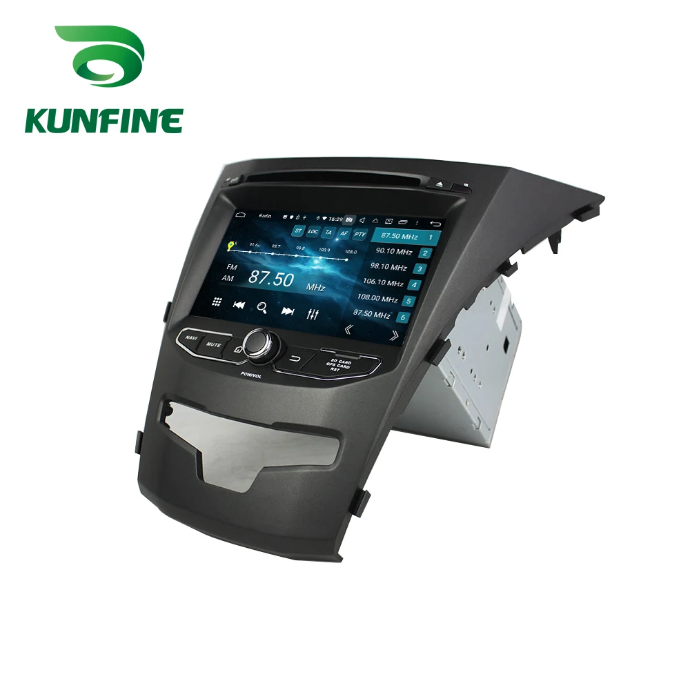 Flash Deal Android 9.0 Octa Core 4GB RAM 64GB ROM Car DVD GPS Navigation Multimedia Player Car Stereo for Ssangyong Korando 2014 Radio 4