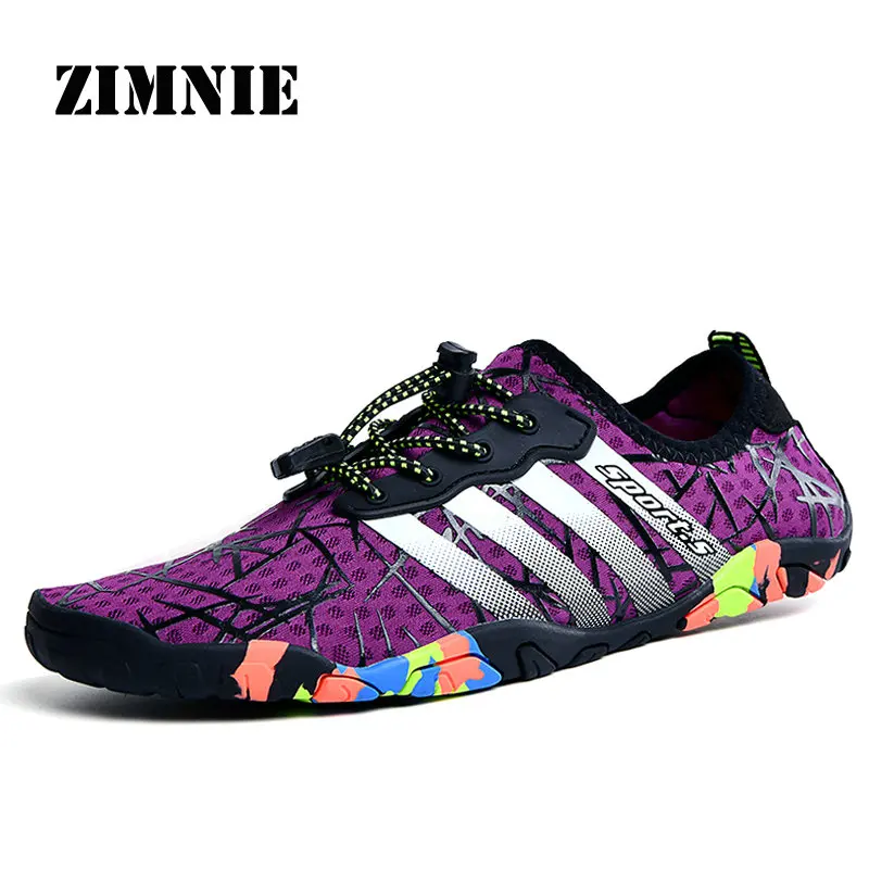 Purple ZIMNIE кроссовки унисекс; обувь для плавания; обувь для водных видов спорта; обувь для серфинга; обувь для плавания; спортивная обувь для мужчин; светильник - Цвет: Purple