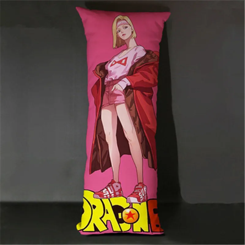 Красный Игрушка для куклы, Фриза Majin Buu Son Gohan герои мультфильмов Прямоугольная подушка креативный детский задний Чехол для подушки X3075 - Цвет: Красный