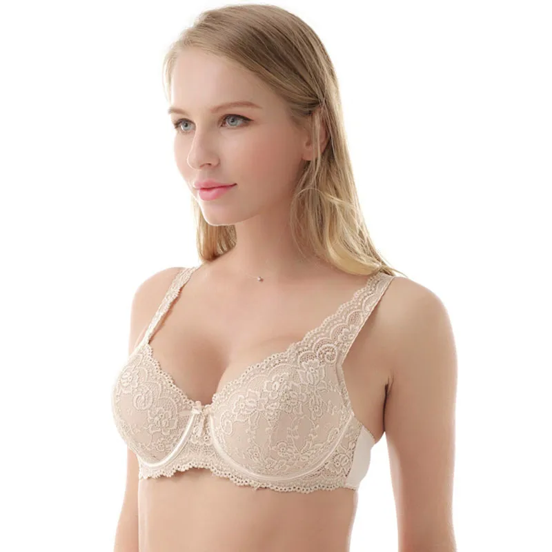 Newest Winter Fashion Bra Full Lace Coverage Flower Underwire Sexy