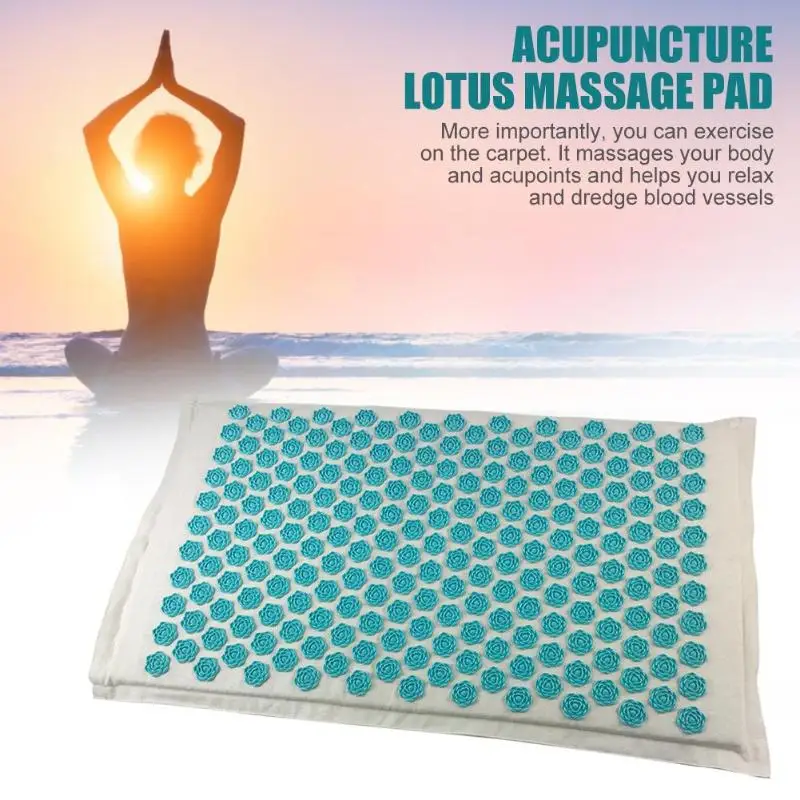 Новый Массажер для иглоукалывания подушка, снимающая стресс боли в спине с шипами, для йоги релаксационный коврик для боли в спине Спайк