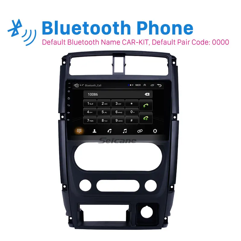 Seicane Автомобильный мультимедийный плеер 2din 9 дюймов Android 8,1 Автомобильный gps радио для 2007 2008 2009-2012 Suzuki Jimny поддержка Carplay DVR SWC