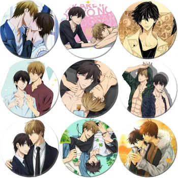 

2020 Hot sale Anime Dakaretai Otoko TAKATO SAIJYO Brooch Cosplay Natsuki Subaru Badge Backpacks Button Clothes Women TXL
