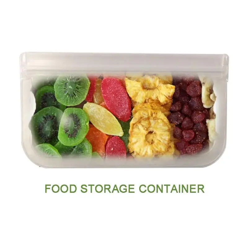 Reusable Kitchen Food Snack Sealed Storage Bag Leakproof Ziplock Lunch Bag