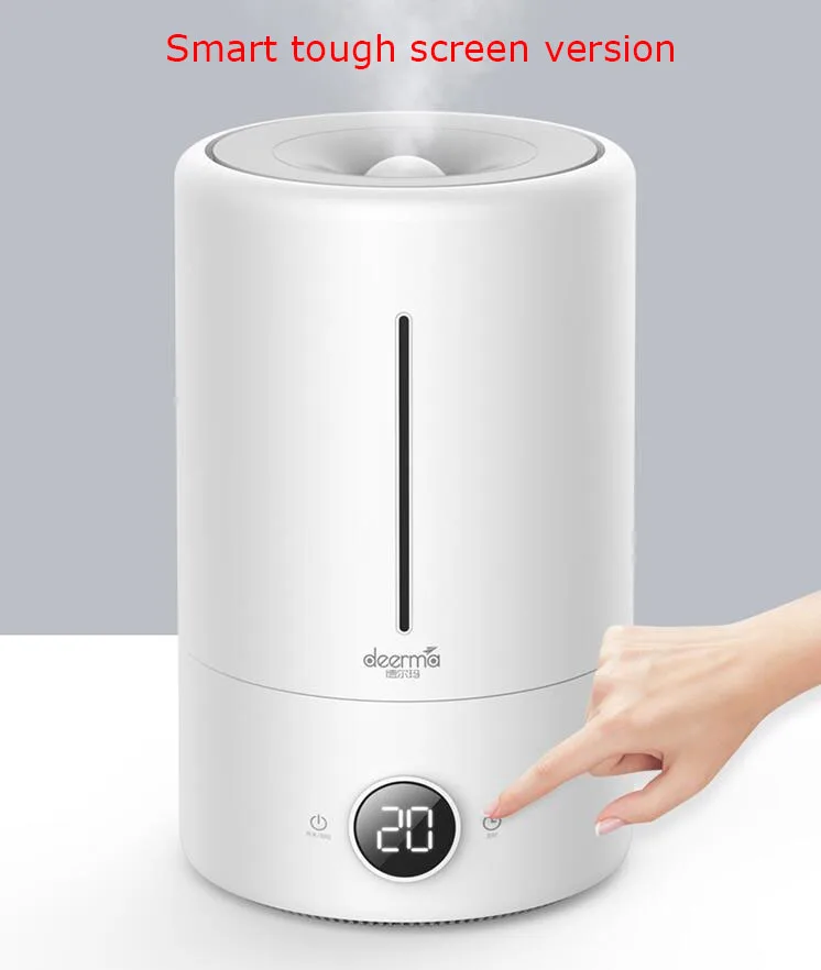 Touch Version Увлажнитель воздуха Xiaomi Mijia Deerma 5L, сенсорная версия, 35 дБ, тихая очистка воздуха для помещений с кондиционированием, офисных и бытовых помещений - Цвет: Touch Version
