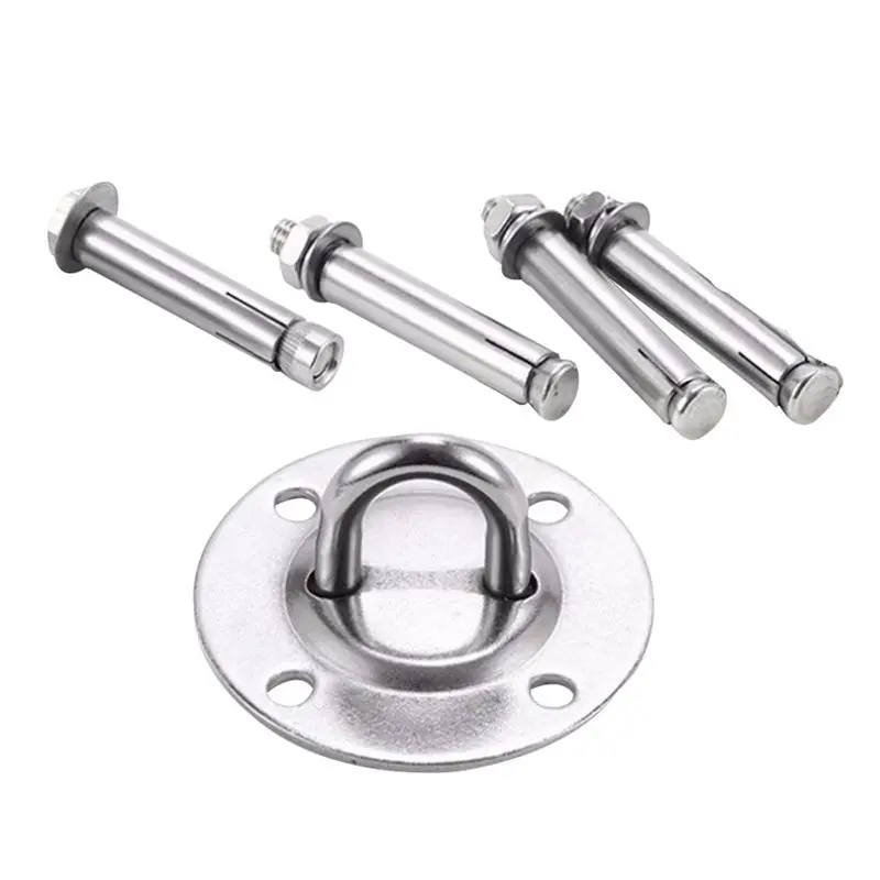 

Stainless Steel Fixing Bracket For Hammock Aerial Yoga Rings Suspension Loops Aerial Yoga Sandbag Swing Fixing Crystal Light Hoo