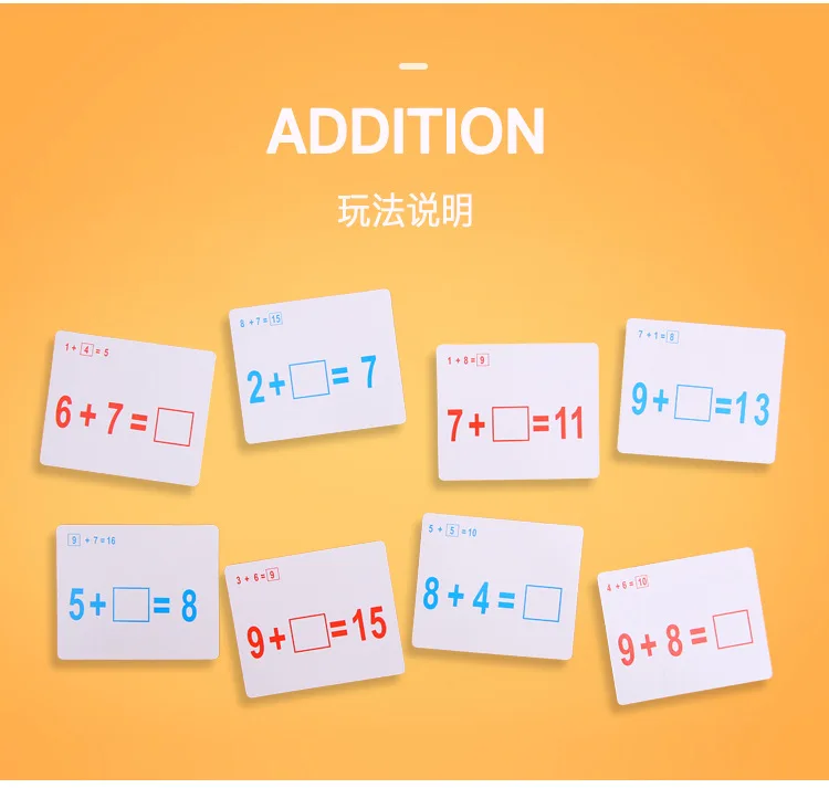Детская образовательная научно-образовательная игрушка обучающая карта Математика арифметическая карта Wipable Write Pen дополнение и S