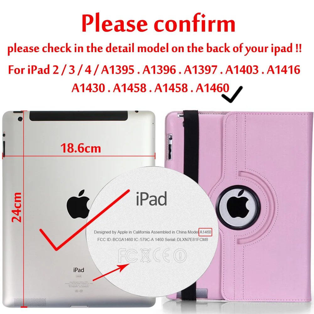 Деловой откидной Чехол для ipad 2/ipad 3/ipad 4 смарт-подставка держатель для ipad 2/ipad 3/ipad 4 Магнитный Авто Пробуждение сна чехол - Цвет: Pink 2