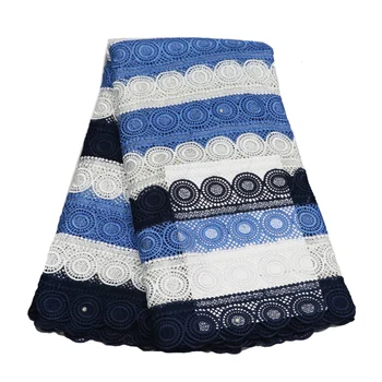 

Circle Hollow Out Milk Silk African Lace Fabric 2019 Quality Embroidered French Tull Lace DIY Sewing Nigerian Lace Fabric