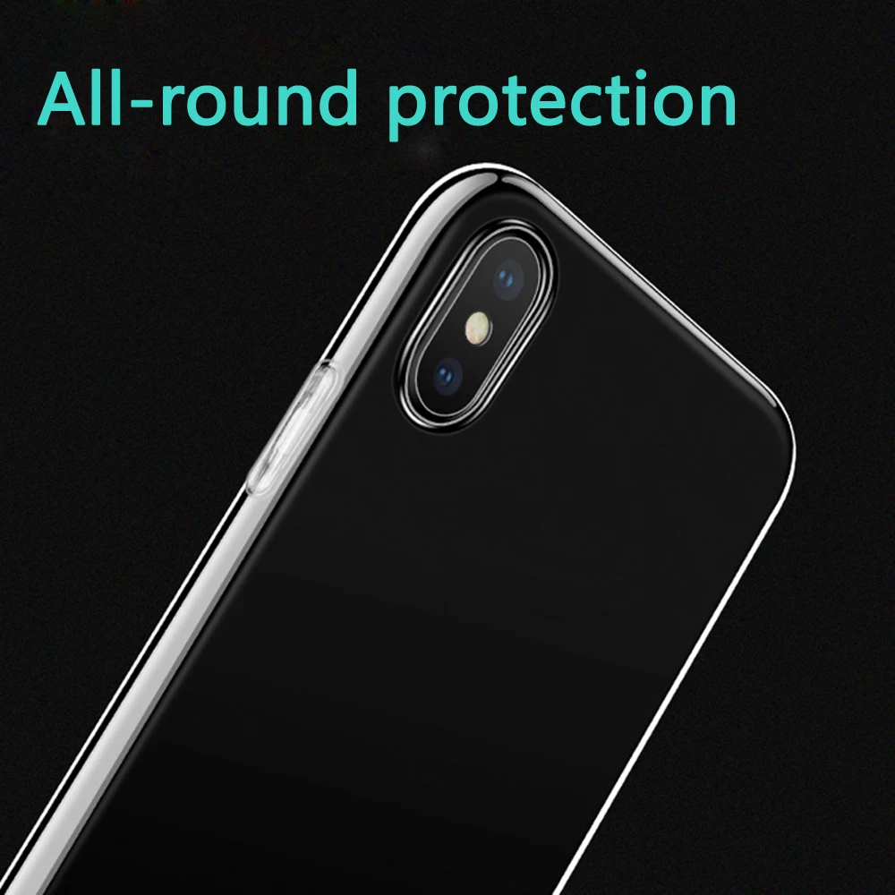 10 шт. в партии Прозрачный мягкий чехол из ТПУ для iph 7 8 iPh P/8 P X XS/XR XS max силиконовые