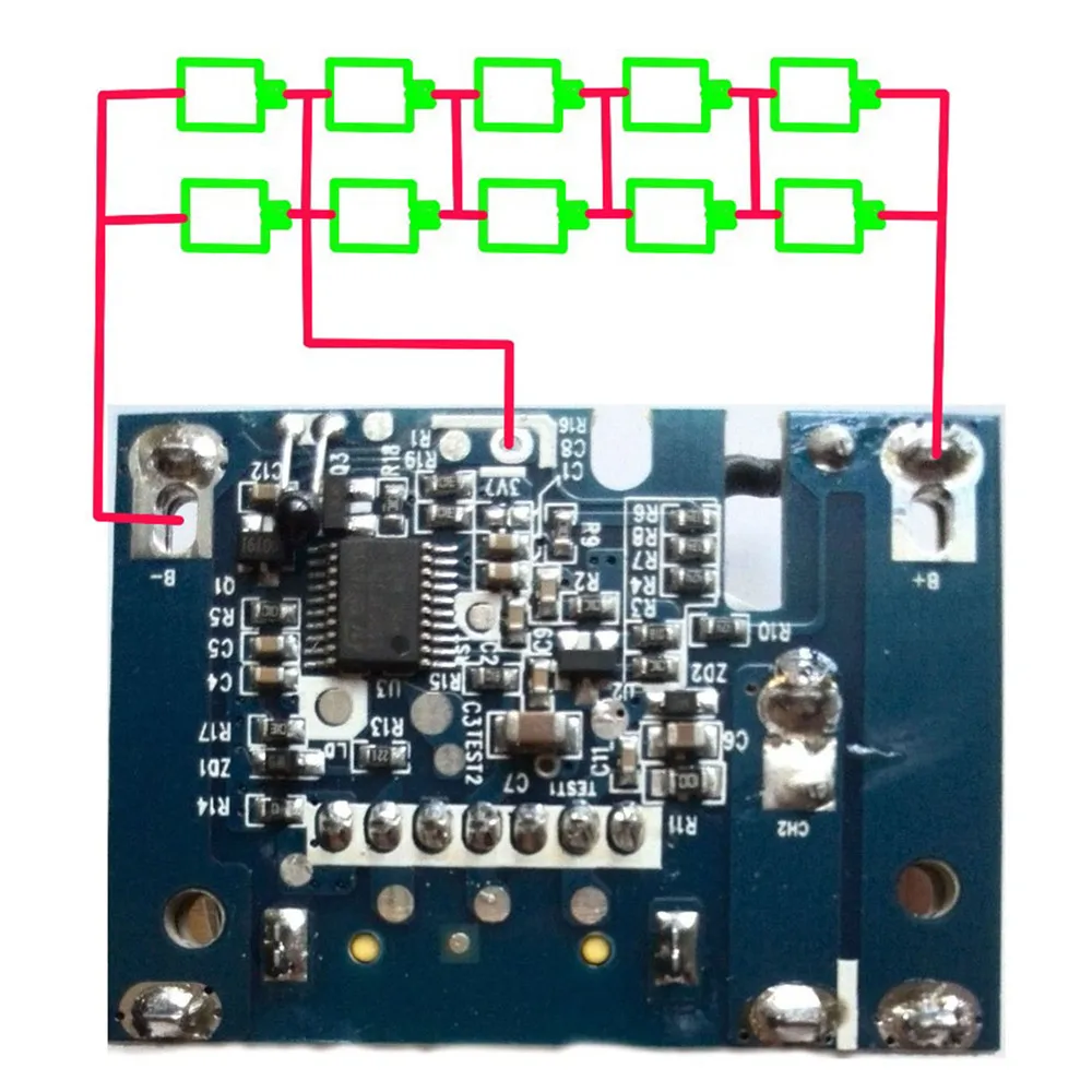 Запасной чехол для литиевой батареи Защитная плата PCB зарядки печатной платы Makita