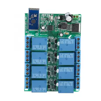 

DC 12V 1A Bluetooth4.0 8 Channels Relay Module Wireless Control for 1-255s Delay support APP control New