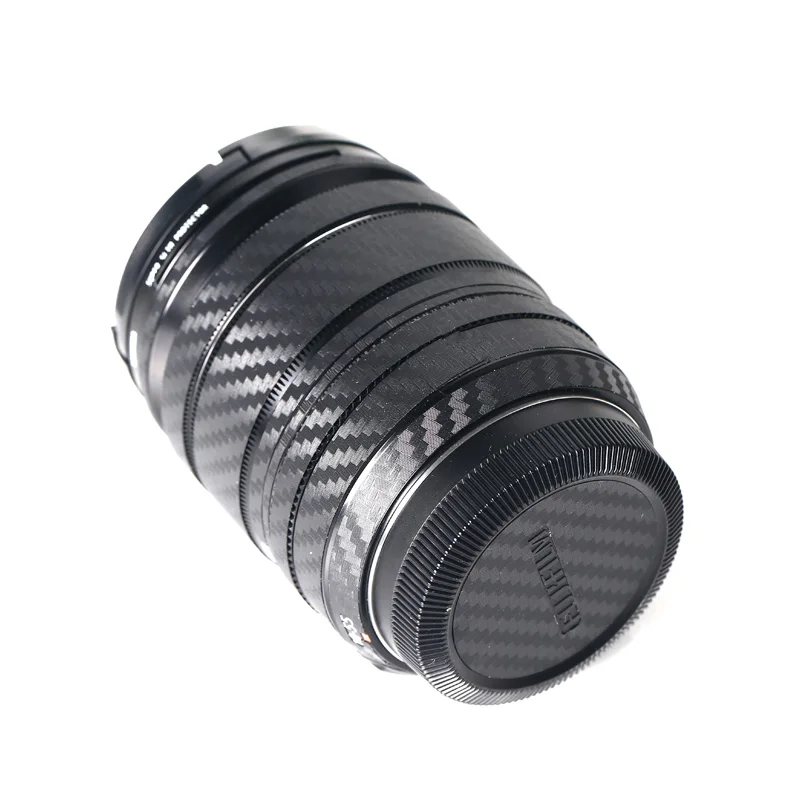 1-10 Набор для Fujifilm18-55mm Защитная пленка для объектива камеры углеродное волокно наклейки устойчивый к царапинам шероховатый клей отправка запасных наклеек