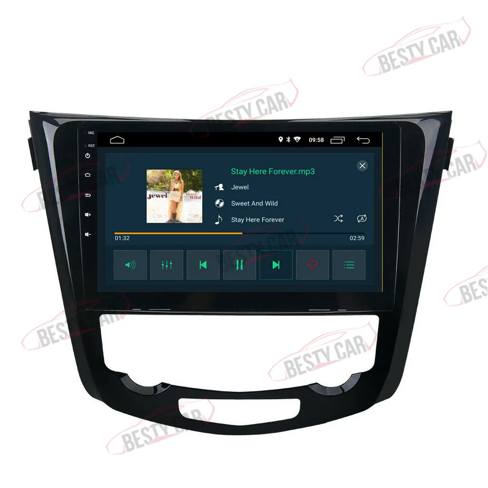 Top 10.1" Android 9.0 Car Multimedia Player Stereo Radio GPS Navigation for Nissan X-Trail Qashqai J10 J11 2014~2017 Head Unit 4
