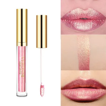 

Hot VERONNI Shimmer Glitter Metalic Lip Gloss Waterproof Makeup Long Lasting Liquid Lipstick wyt77