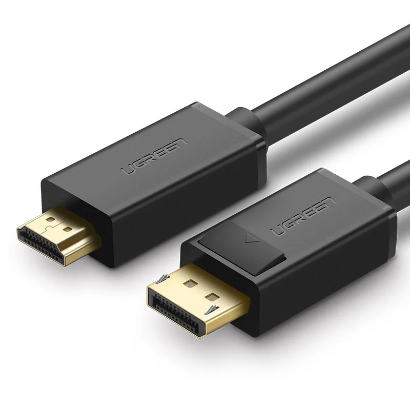 Ugreen dp поворачивает HDMI кабель DisplayPort к HDMI кабель большой DP Интерфейс к HDMI адаптер высокой четкости кабель