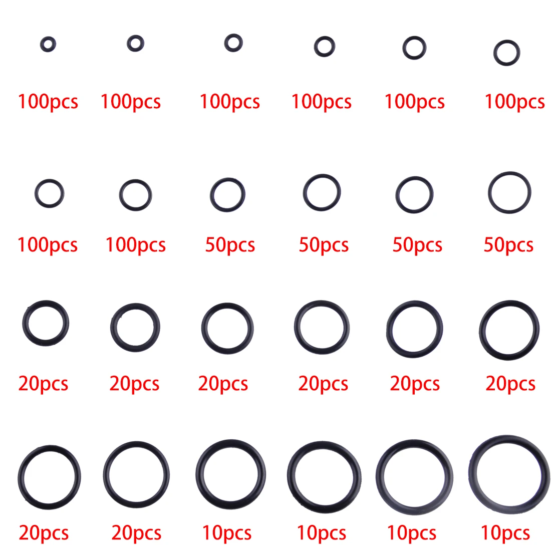 10pcs 1 5mm 2 4mm 3 1mm O Ring Seal Washer Gasket Assortment Kits Set Universal Auto Seals Aliexpress