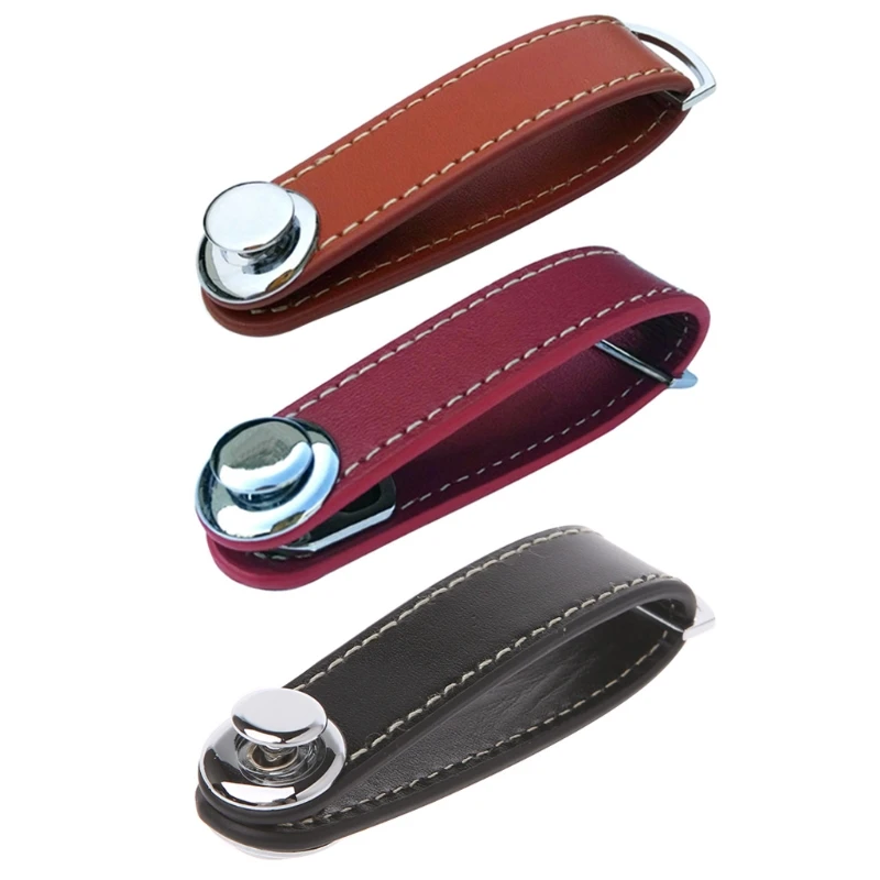  Leather Car Key Pouch Bag Case Wallet Key Holder Chain Key Wallet Collector Housekeeper EDC Pocket  - 32876099878