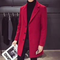 2021 moda wełniane dla mężczyzn i mieszanek mężczyzna dorywczo biznes trencz mężczyzna rozrywka płaszcz mężczyzna Punk Style mieszanki płaszcze kurtki 2