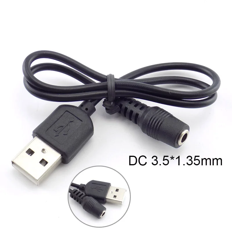 DC женский Разъем питания для USB A штекер удлинитель Кабель 3 5 мм x 1 35 разъем барреля