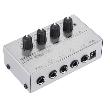 

Hot New HA400 Ultra-compact 4 Channels Mini Audio Stereo Headphone Amplifier with Power Adapter