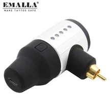 Новейшая Беспроводная Мини RCA Татуировка мощность машина для татуировок питание портативный для татуировки машины приспособления для пистолета