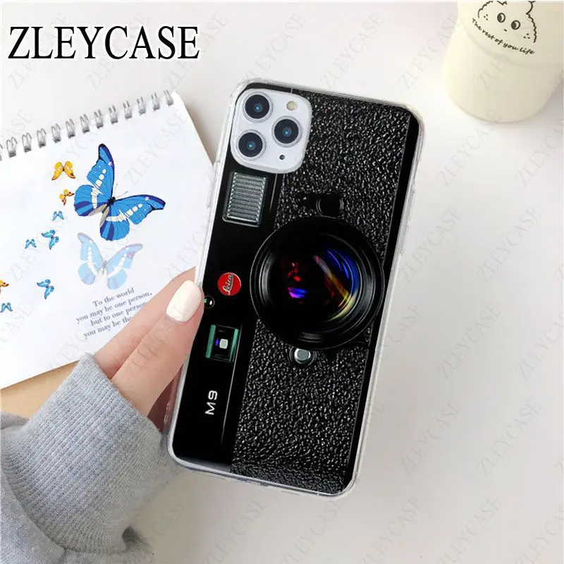 classic retro Black silver camera