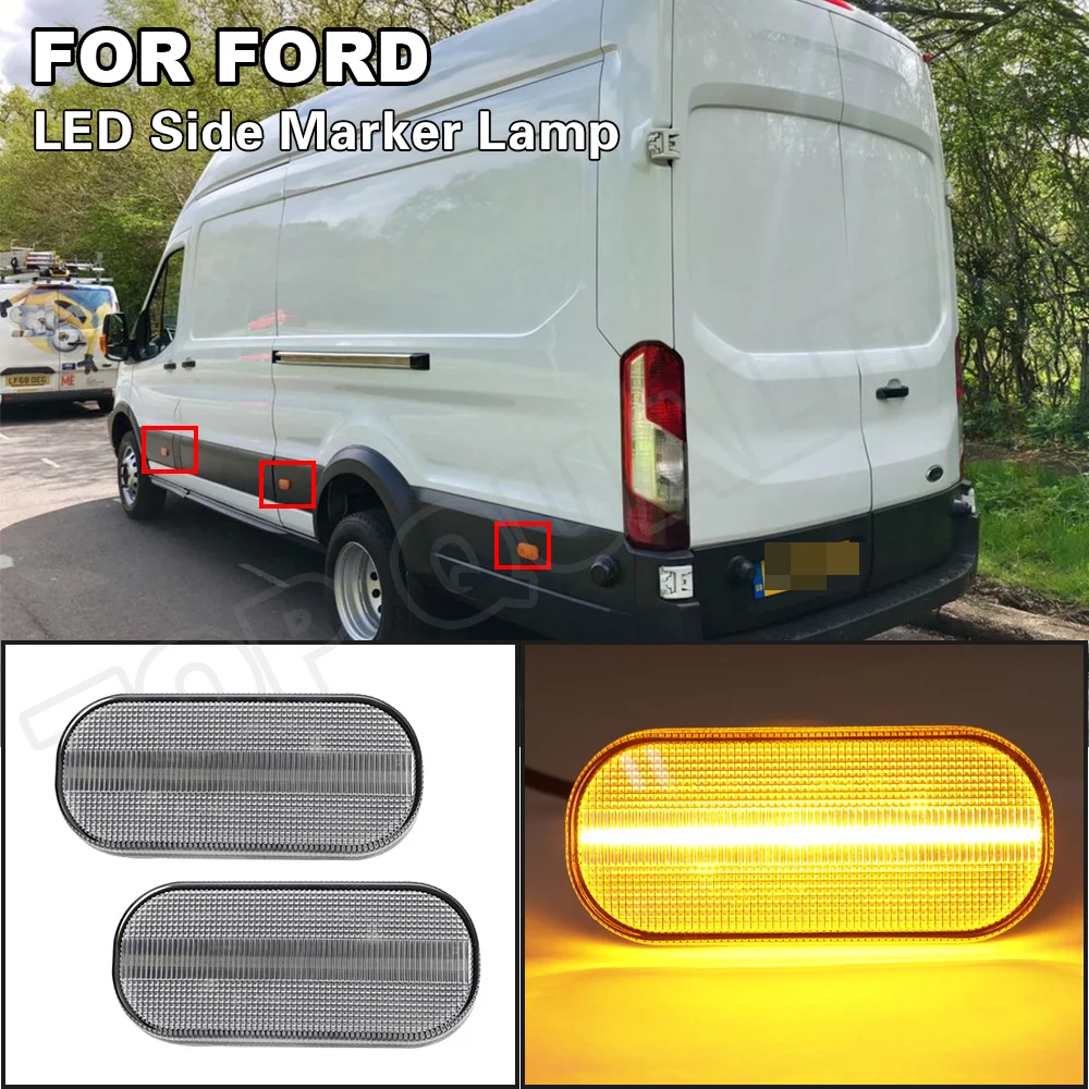 1 Red LED Marker Fits Ford Transit Scattolini Dropside Tipper Chassis