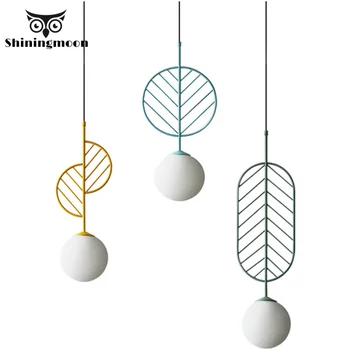 

Modern Creative Glass Pendant Lights Nordic Art Loft Living Room Pendant Lamp Home Decor Hanging Lamp Bedroom Light Fixtures