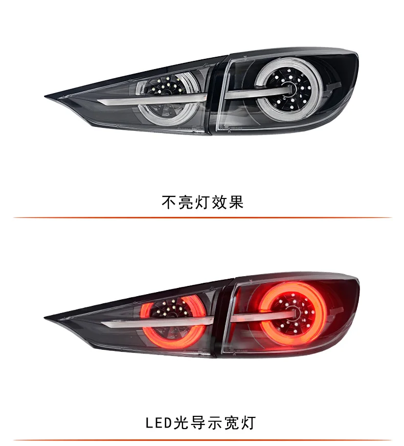 Car Styling 2013- for Mazda 3 Tail Lights Mazda3 Axela LED Tail Light dynamic turn signal Rear Lamp DRL+Brake+Park+Sign