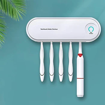 

UV Toothbrush Sterilizer Home Drying Disinfection Toothbrush Holder Bathroom Accessories Sets Wall Mount Sterilizer Shelf